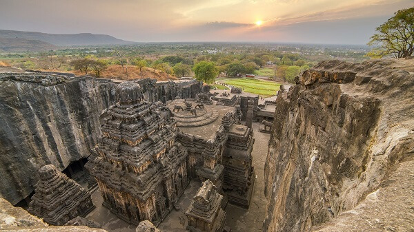 Top Tourist Places to visit in Maharashtra - Ellora Caves - Carved Wonders